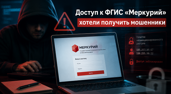 мошенники пытались получить доступ к системе фгис Меркурий Россельхознадзор